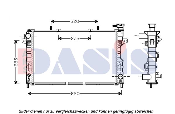 AKS DASIS Radiaator,mootorijahutus 520118N